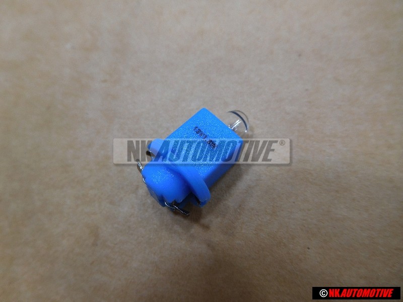 Original VW Bulb With Blue Socket - 357919243B