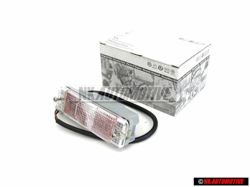 Original VW Front Repeater Indicator Light Clear White - 191953055