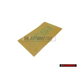 Original VW Rear Boot Badge Emblem TSI Chrome Red - 3AA853675 GQF