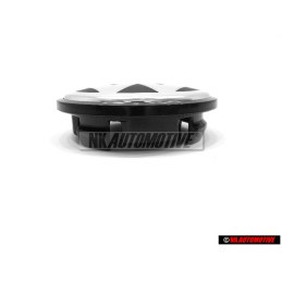 Original VW Alloy Wheel Centre Cap Satin Black High Chrome 65mm - 3B7601171 XRW