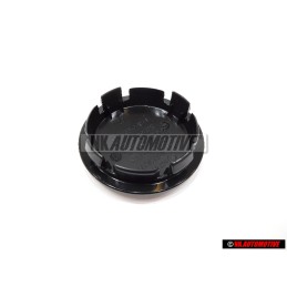 Original VW Alloy Wheel Centre Cap Satin Black High Chrome 65mm - 3B7601171 XRW