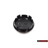 Original VW Alloy Wheel Centre Cap Satin Black High Chrome 65mm - 3B7601171 XRW
