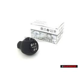 Original VW Gearstick Knob (Leather) Black - 443711141C 1BX