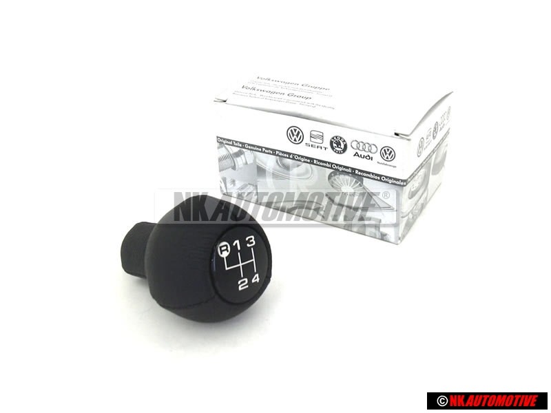 Original VW Gearstick Knob (Leather) Black - 443711141C 1BX