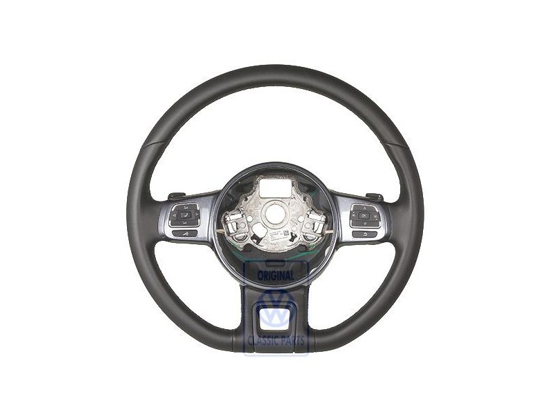 Original VW Steering Wheel Platinum-Grey Metallic - 5C0419091AND7X