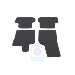 Original VW 1 Set Foot Mats Titanium Black/Black/Sioux - 5C1863011E AMQ