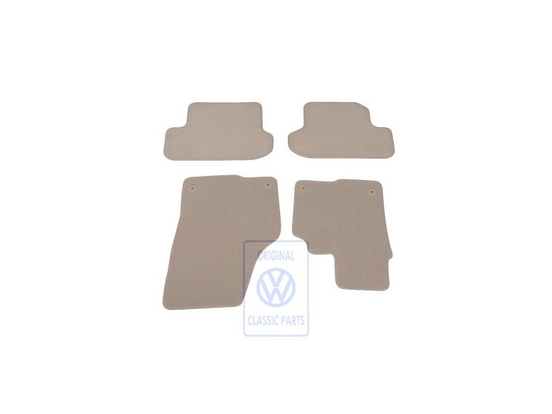 Original VW 1 Set Foot Mats Nutria Beige - 5C2863011D ICK