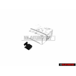 Original Audi CLIP Front Grill Badge Emblem Black - 8L0807180