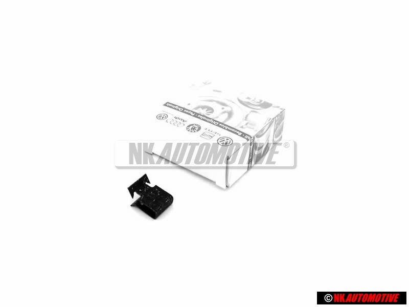 Original Audi CLIP Front Grill Badge Emblem Black - 8L0807180