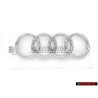Original Audi Rings Front Grill Badge Emblem Chrome - 8D0853605
