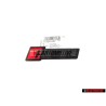 Original Audi RS5 Front Grill Badge Emblem Black Red - 8W6853736G T94