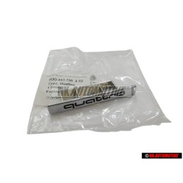 Original Audi QUATTRO Front Grill Badge Emblem Chrome - 4D0853736 2ZZ