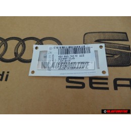 Original Audi 3.7 Rear Boot Badge Emblem Chrome - 4B0853743M 2ZZ