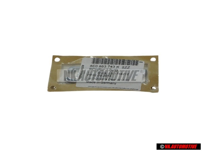 Original Audi 3.7 Rear Boot Badge Emblem Chrome - 4E0853743K 2ZZ