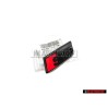 Original Audi S8 Front Grill Badge Emblem Black Red - 4N0853736B T94