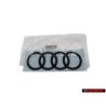 Original Audi Rings Rear Boot Badge Emblem Black Glossy - 4N0853742A T94
