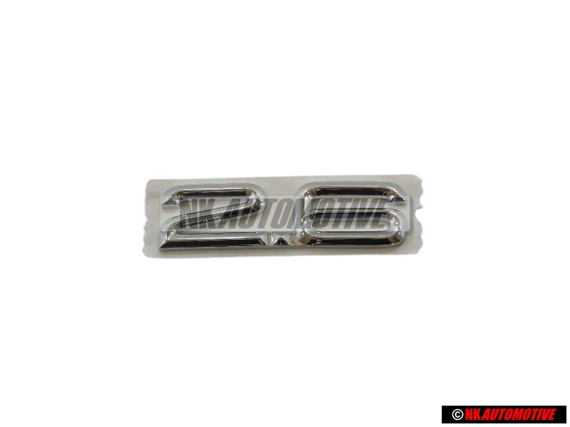 Original Audi 2.6 Rear Boot Badge Emblem Chrome - 4A5853743K 2ZZ