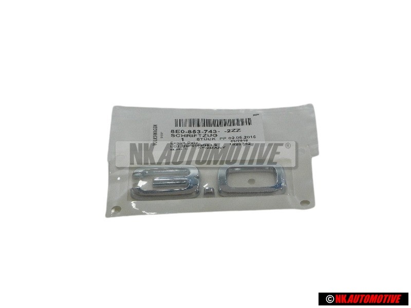 Original Audi 3.0 Rear Boot Badge Emblem Chrome - 8E0853743 2ZZ