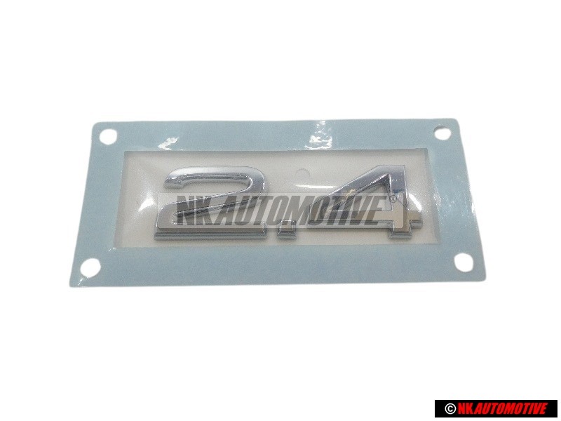 Original Audi 2.4 Rear Boot Badge Emblem Chrome - 8H0853743E 2ZZ