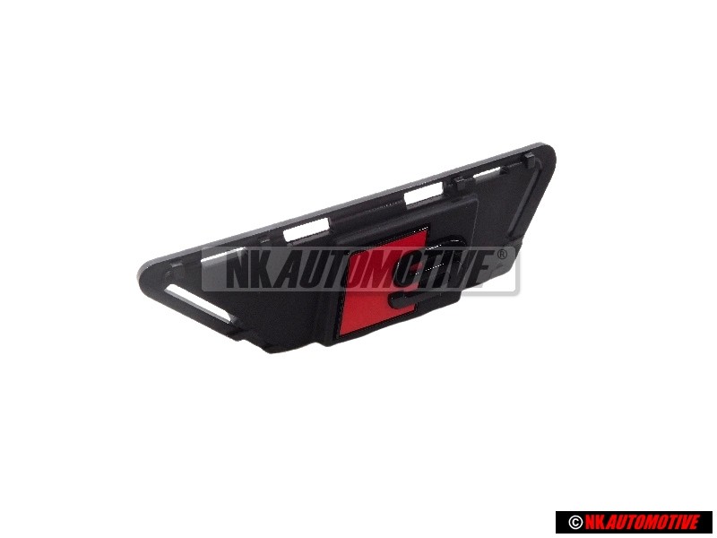 Original Audi S6 Front Grill Badge Emblem Black Red - 4K0853736G T94