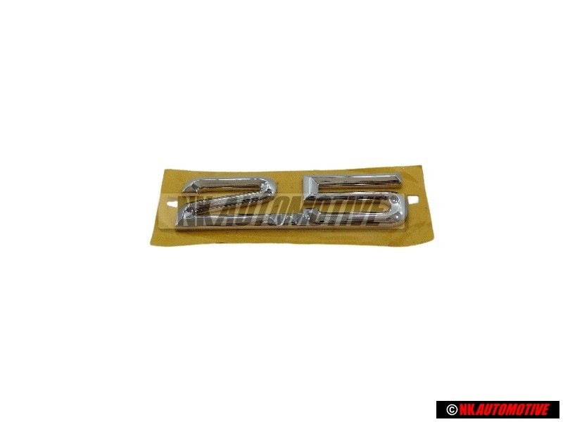 Original Audi 2.5 Rear Boot Badge Emblem Chrome - 8D5853743D 2ZZ