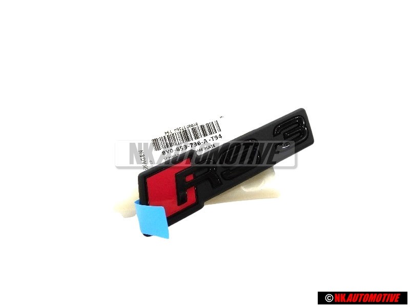 Original Audi RS3 Front Grill Badge Emblem Black Red - 8Y0853736A T94
