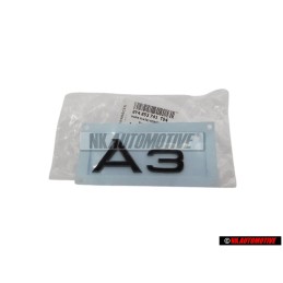 Original Audi A3 Rear Boot Badge Emblem Black - 8Y4853741 T94