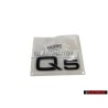 Original Audi Q5 Rear Boot Badge Emblem Black - 8R0853741A T94