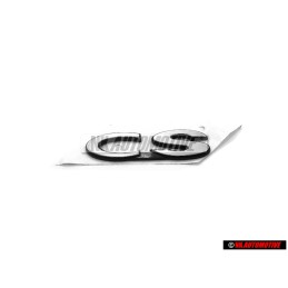 Original Audi CS Rear Boot Badge Emblem Silver - 443853741A 2ZZ
