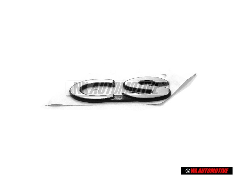 Original Audi CS Rear Boot Badge Emblem Silver - 443853741A 2ZZ