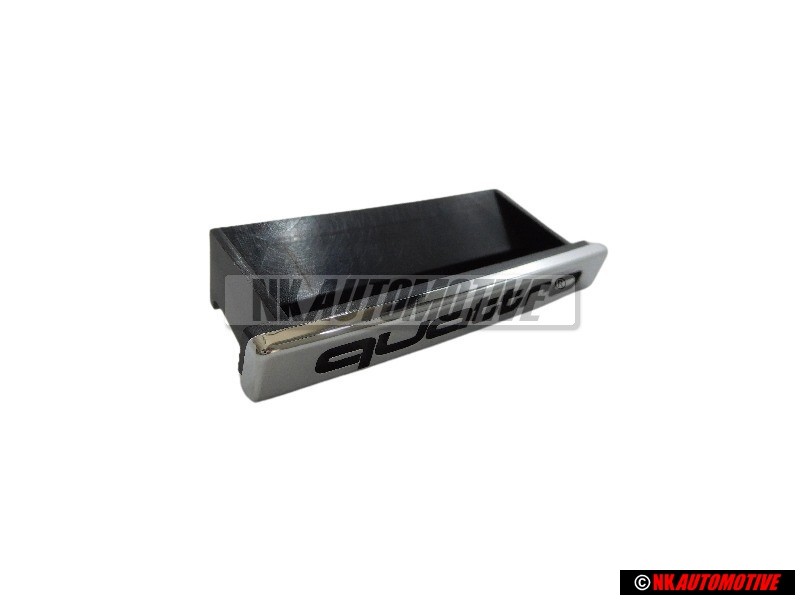 Original Audi QUATTRO Front Grill Badge Emblem Chrome - 8T0853736A 2ZZ