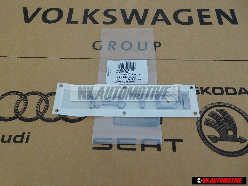 Original Audi 1.4 TDI Rear Boot Badge Emblem Chrome - 8Z0853743D 2ZZ