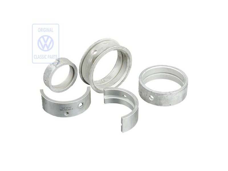 Original VW 1 Set: Crankshaft Bearings - 021198481A
