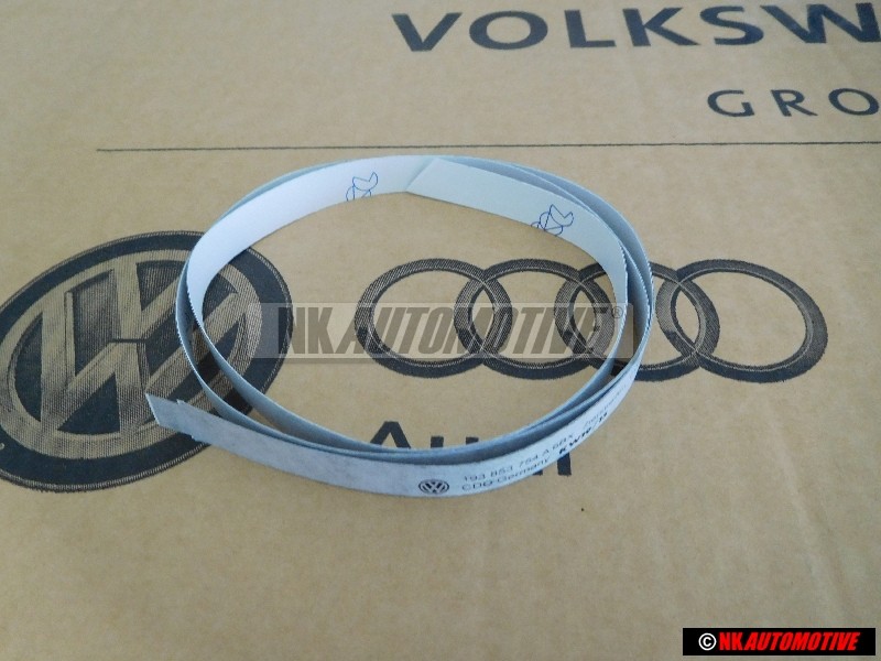 Original VW Trim Strip For Door Satin Black - 193853754A 6BX