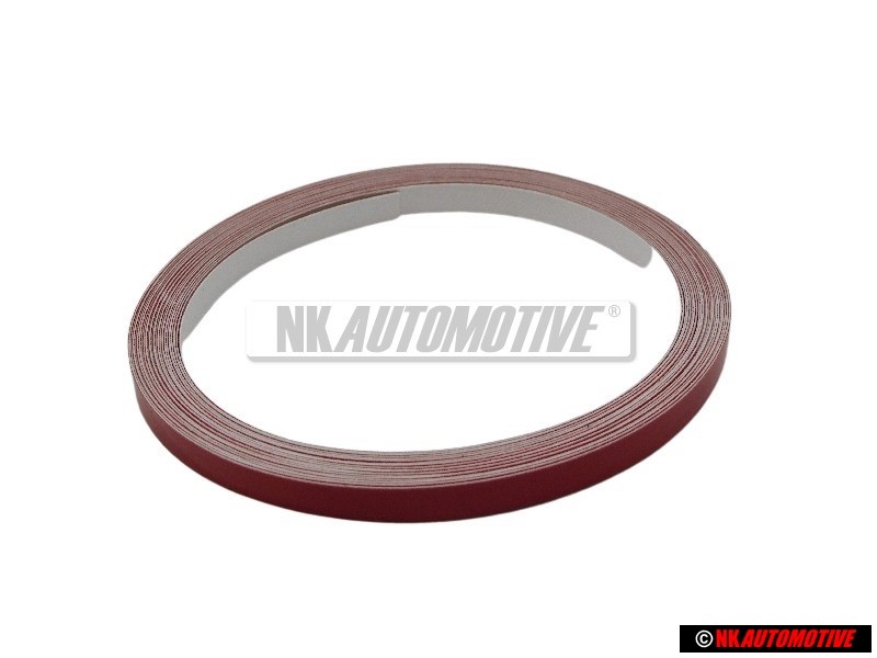 Original VW Trim Strip For Bumper Red - 1H0807243 3ZR