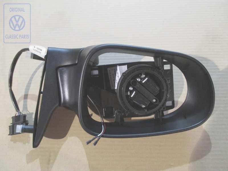 Original VW Exterior Mirror Housing Satin Black - 7M1857507F 01C