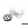 Original VW Alloy Wheel Centre Cap Black Chrome - 7D0601165 BXF