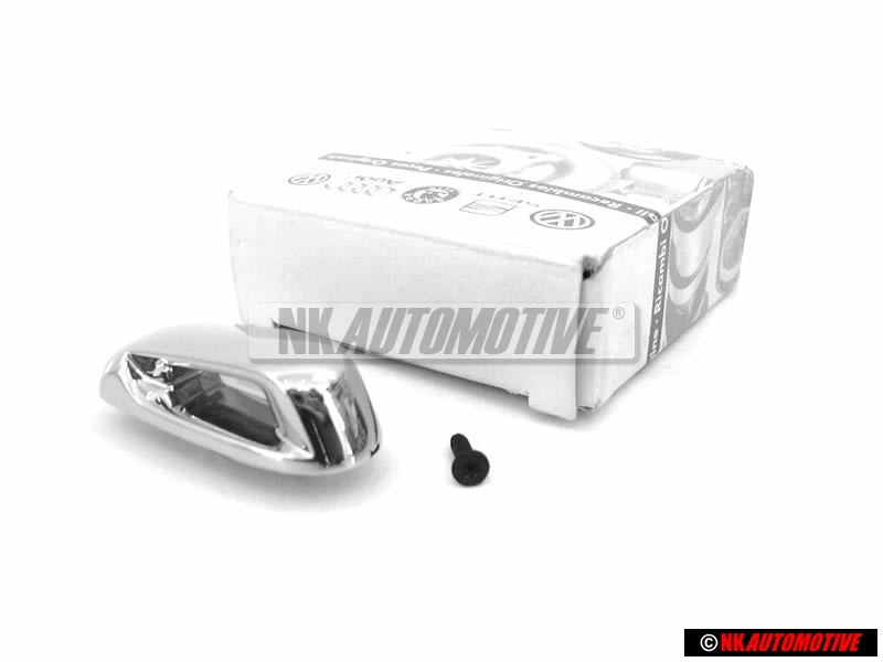 Original VW Key Cap Top Chrome Chromed with Screw - 5G0837599A