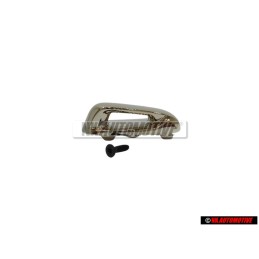 Original VW Key Cap Top Chrome Chromed with Screw - 5G0837599A