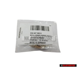 Original VW Key Cap Top Chrome Chromed with Screw - 5G0837599A