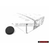 Original VW 3 Point Safety Seat Belt Knob Black - 443857847B 4PK