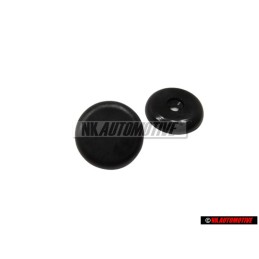 Original VW 3 Point Safety Seat Belt Knob Black - 443857847B 4PK