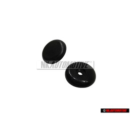 Original VW 3 Point Safety Seat Belt Knob Black - 443857847B 4PK