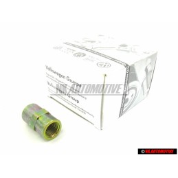 Original VW Metal Brake Pipe Union Connecting Piece Joiner - 411611789