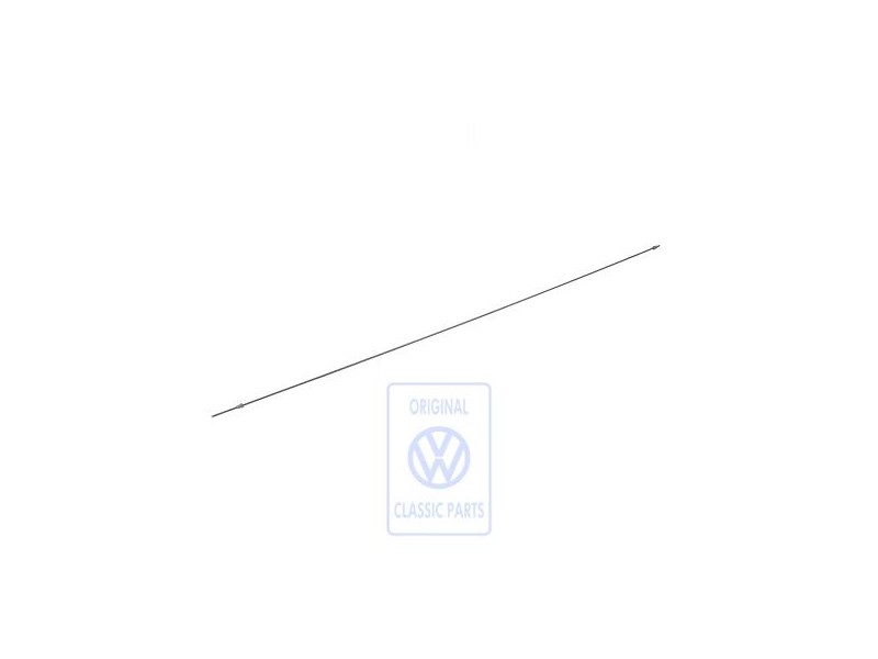 Original VW Brake Pipe Already Crimped, Straight Length: - 191611996D
