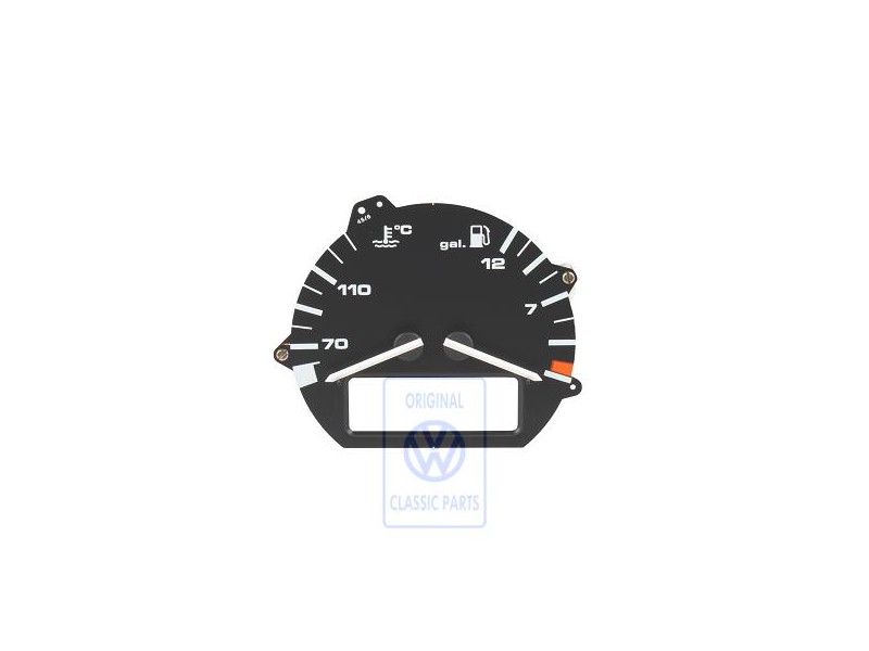 Original VW Fuel Gauge And Coolant Temperature Display - 535919045D