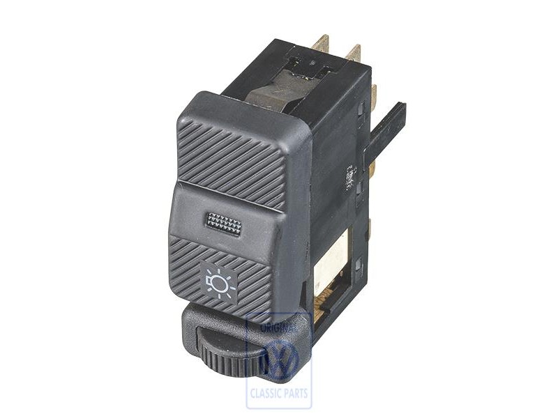 Original VW Switch For Lighting Satin Black - 535941531B 01C
