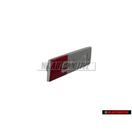 Original Audi S4 Steering Wheel Badge Emblem Chrome Red - 8D0419685B
