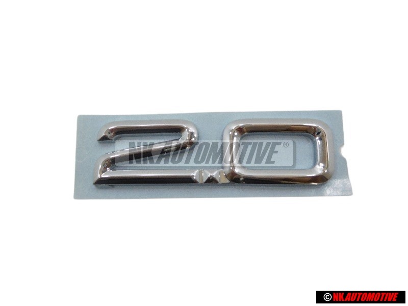 Original Audi 2.0 Rear Boot Badge Emblem Chrome - 8A0853743C 2ZZ