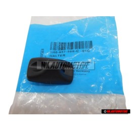 Original VW Sun Visor Clip Black - 1H0857559C 01C